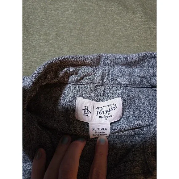 Original Penguin by Munsingwear Mens Xl Long Sleeve Button Down Super Soft Shirt - Picture 2 of 4